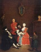 Pietro Longhi Visit of the Bauta Germany oil painting reproduction